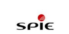 Logo officiel de SPIE avec un point rouge.